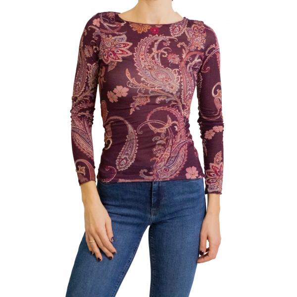 Maglia misto cashmere fantasia 
